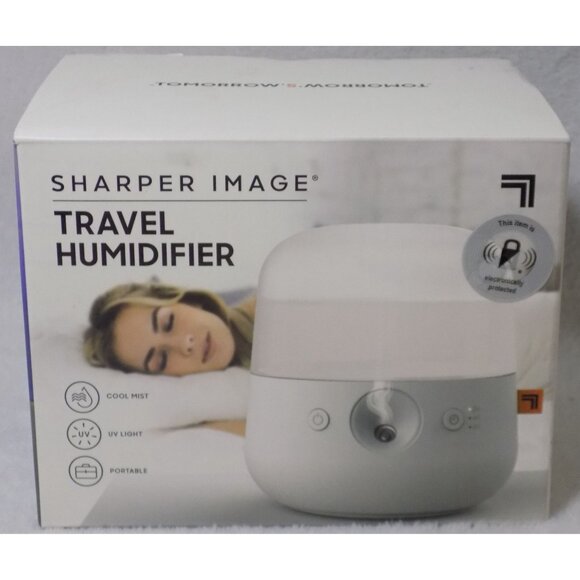 Sharper Image Portable Mini Travel Humidifier - Cool Mist - UV light - USB - Picture 1 of 8
